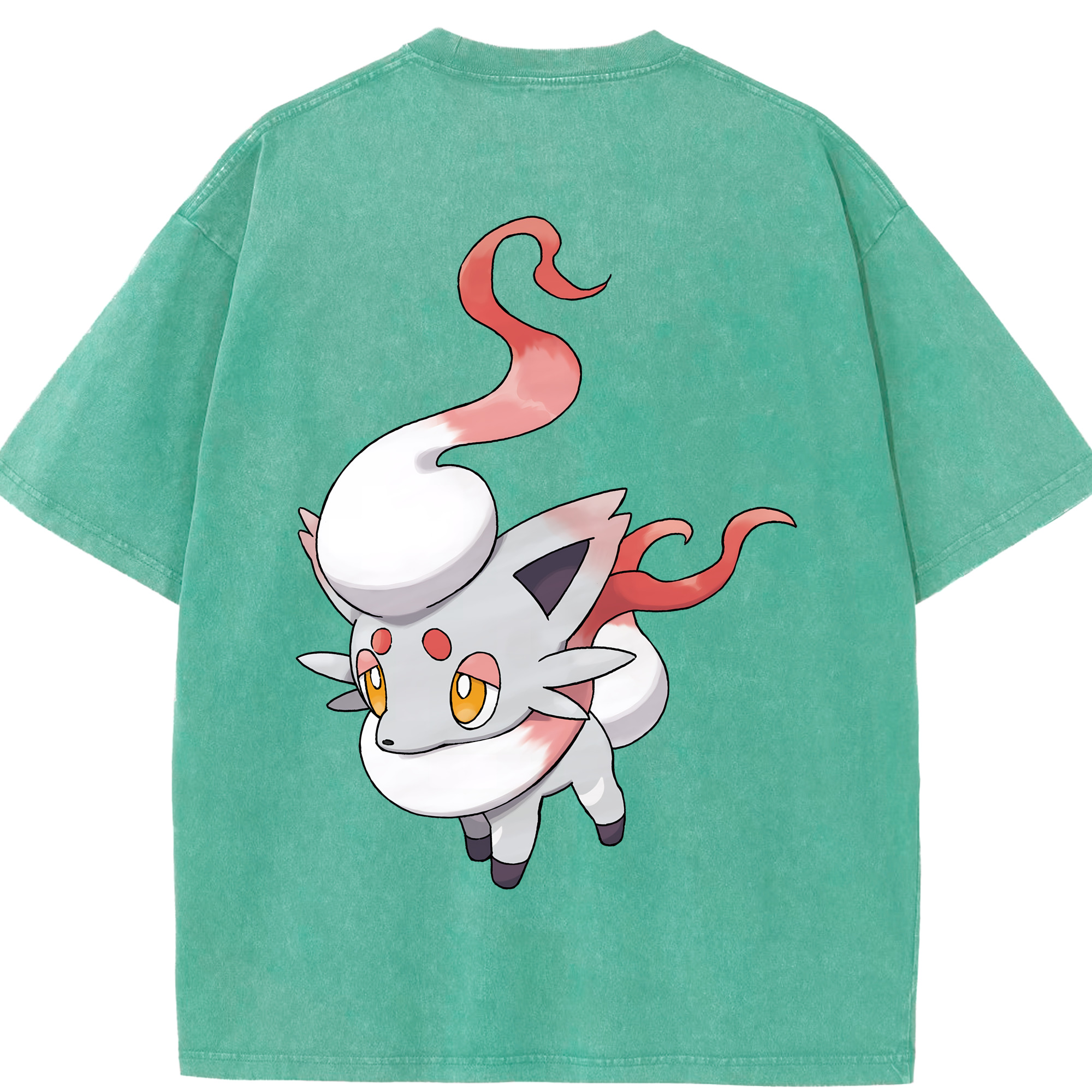 （画像用） ポケットモンスター Pokémon 綿100% ヴィンテージ風 半袖Tシャツ（背面プリント）